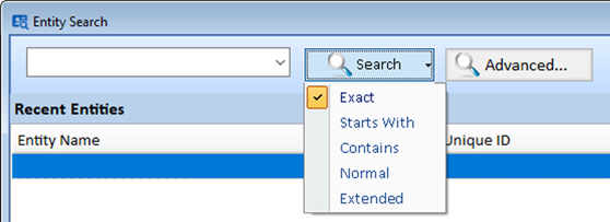 Additional Simple Entity Search Options